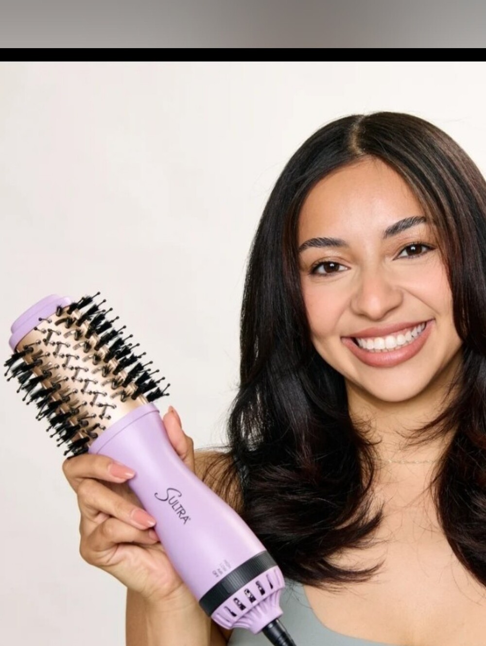 NIB $249 Sultra Compact Bombshell Blowout Hair  Brush In Lilac